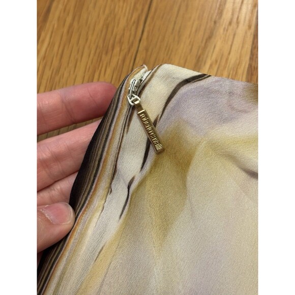 Vintage Roberto Cavalli Y2K One Shoulder Silk Tank Top Blouse Bead Size 38 US 2 - Picture 10 of 11